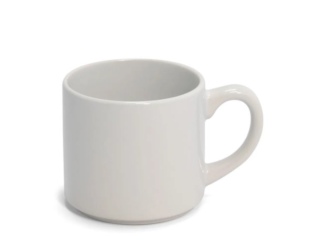 Xcara Branca Cermica para Sublimao Reposio para Suporte de Metal London - 200ml