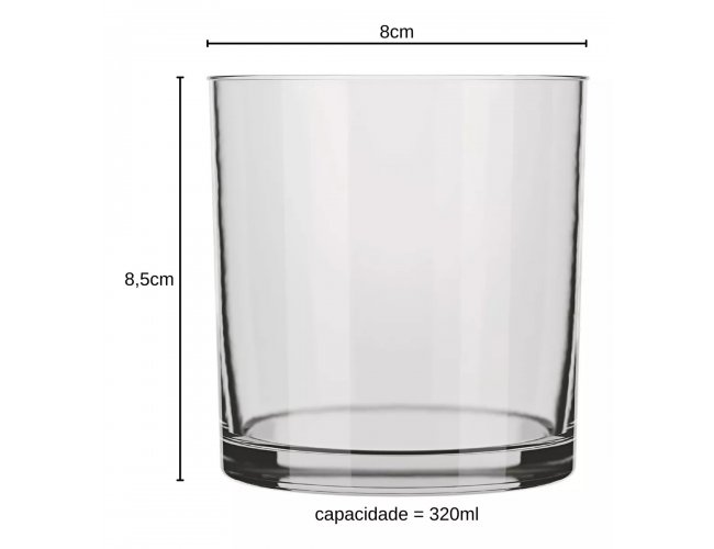 Copo de whisky 220ml Nadir
