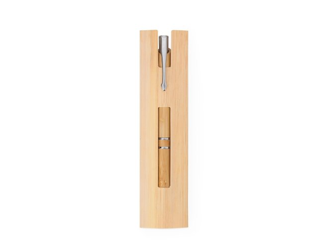 Caneta Ecolgica de Bambu com Estojo