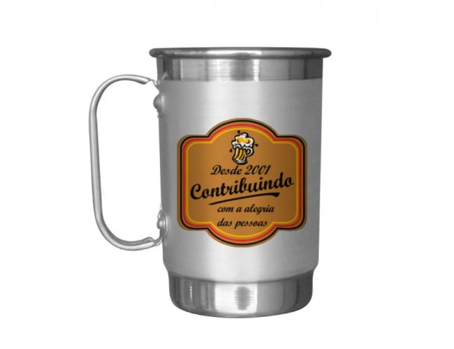 CANECA CHOPP ALUMNIO