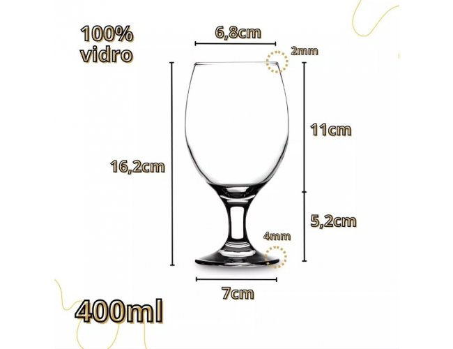 TAA DE VIDRO 400ML