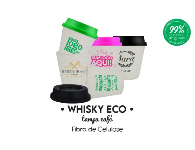 Copo Caldereta 300ml Eco/Fibra Celulose Tampa Caf