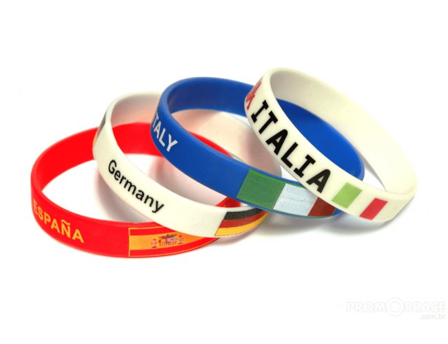 pulseira de silicone