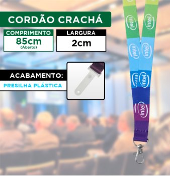 Cordo para Medalha com Presilha Plstica