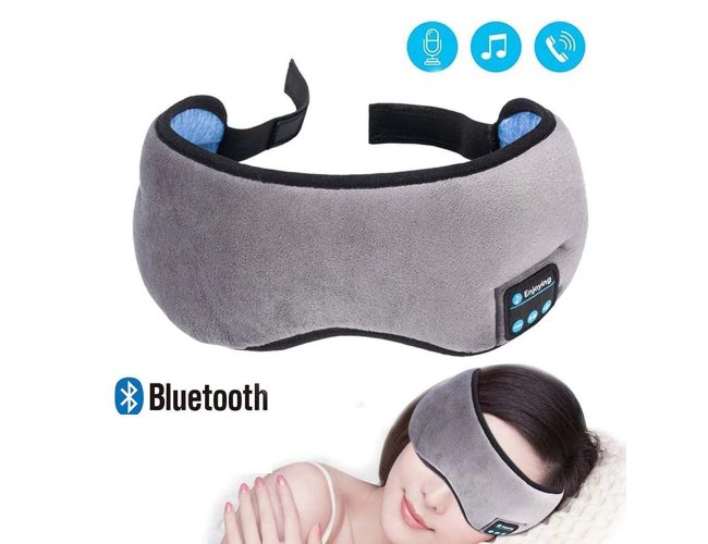 Tapa Olho Mscara Dormir Fone De Ouvido Bluetooth